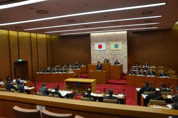 平成26年笠間市議会定例会議場写真