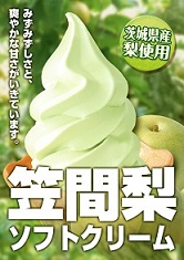 笠間梨ソフトクリーム