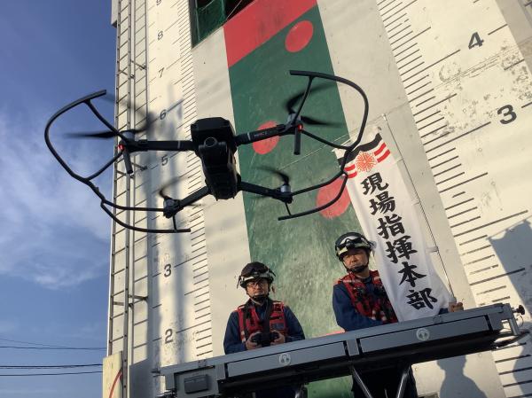 笠間市消防本部ホームページ掲載ドローン訓練2