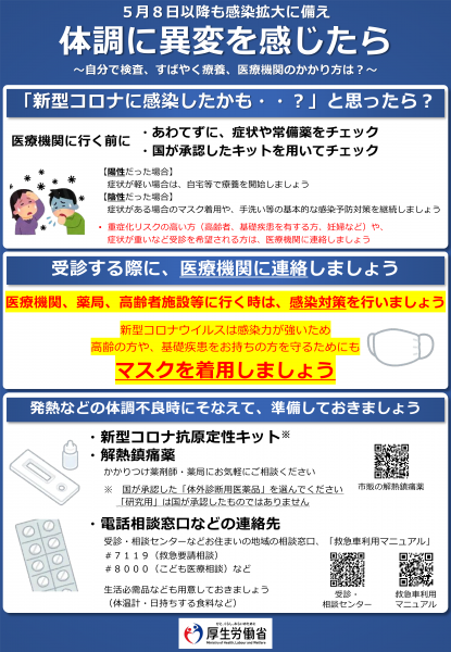 体調に異変を感じたら