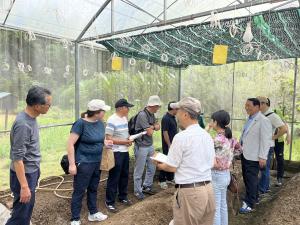 1日目、ハウス栽培の現地視察