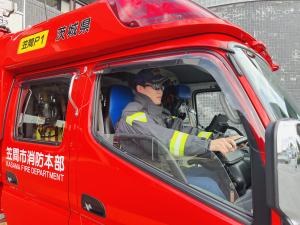 サングラス着用（ポンプ車）