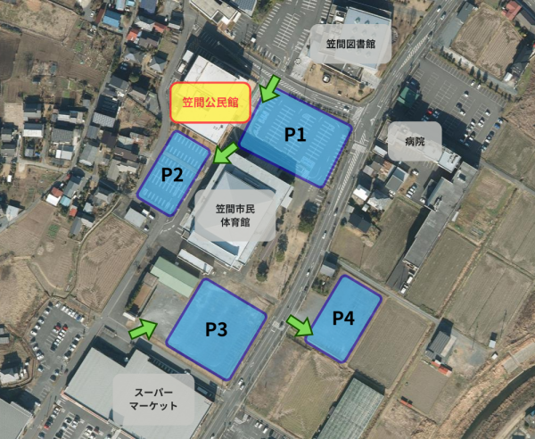 サイエンスショー駐車場