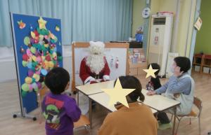 「まろん」サンタさんとお話