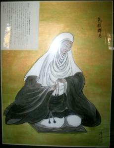 83.浄信筆「恵信尼」肖像および遺書