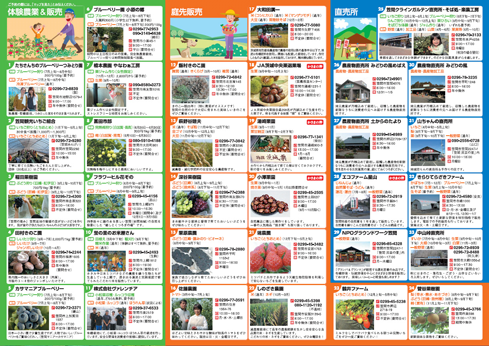 体験農業&直売所ガイドマップ 生産者一覧